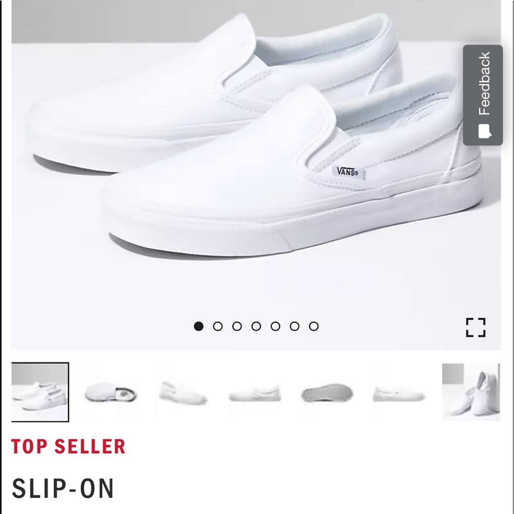 Vans True White Slip-On Shoes